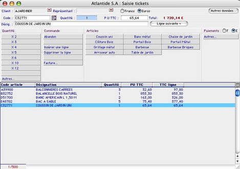 Les tickets de caisse dans Ciel Gestion Commerciale Mac