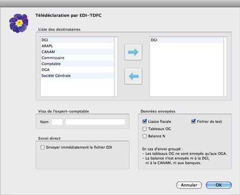 L'envoi de la liasse fiscale via EDI