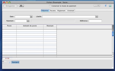 Saisie d'une dpense avec Ciel Auto-entrepreneur Facile Mac