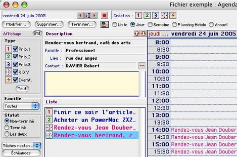 zoom sur une journe dans ciel professionnel indpendant Mac