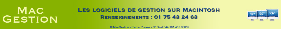 MacGestion, les logiciels de gestion sur Mac