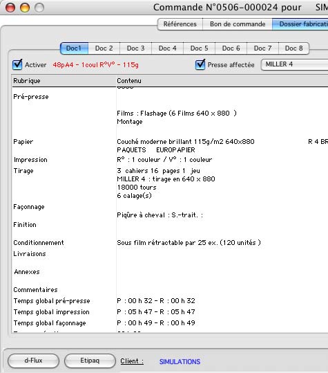 cadratin, logiciel de gestion d'imprimerie pour macintosh