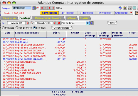 ciel compta mac: le rapprochement bancaire