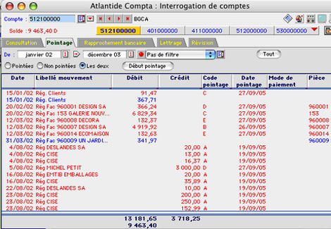 logiciel ciel compta mac: le rapprochement bancaire