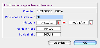 Ciel Compta Mac: Comment grer le rapprochement bancaire? (5) -- 04/11/05