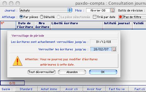 Etat comptable dit par Ciel Compta Mac *