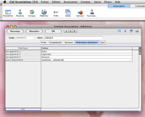 Ciel Associations Mac -- 15/04/09
