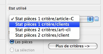 Les diffrents types de statistiques factures/clients