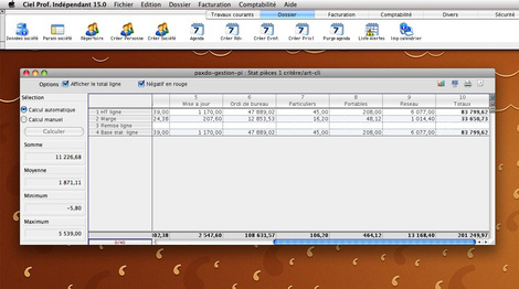 Rsultat sous forme de tableau