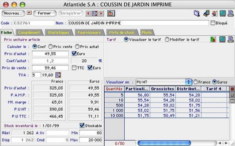 Ciel Gestion Mac : une fiche article