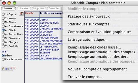 Ciel compta Mac: menu lettrage automatique