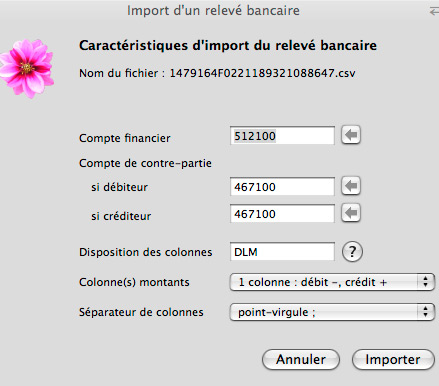 Cogilog Compta: Importation du relev bancaire au format CSV (2) -- 09/09/07