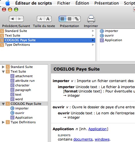 AppleScript et cogilog paye pro