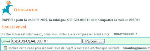 ciel paye mac et la dclaration de la DADS-U