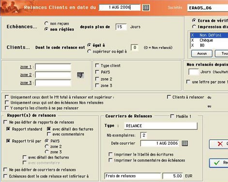 equacompta: rcapitulatif de relances clients