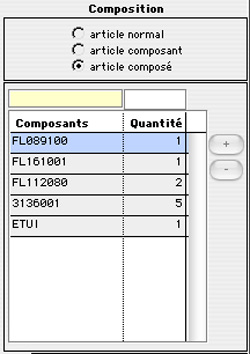 equagestion: nomenclatures