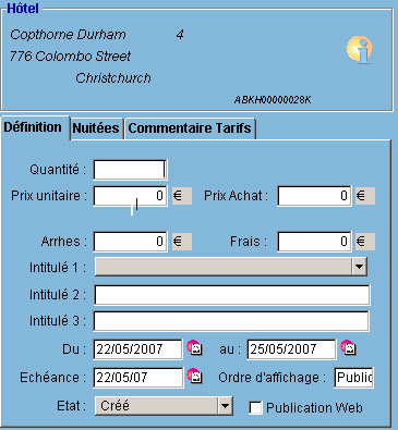 Gipco : dfinition de la prestation htelire