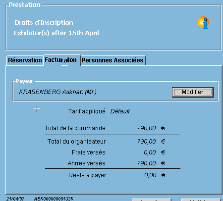 Les droits d'inscription