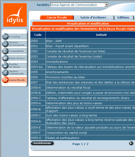 Idylis Liasse Fiscale TPE