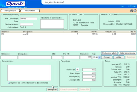 OpenSI Gestion Commerciale