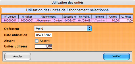 Gestion des abonnements dans la fiche article