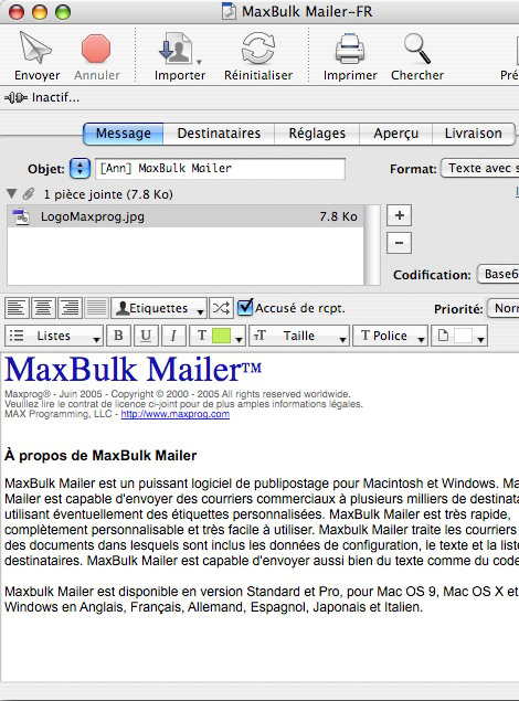 MaxBulk Mailer -- 17/10/08