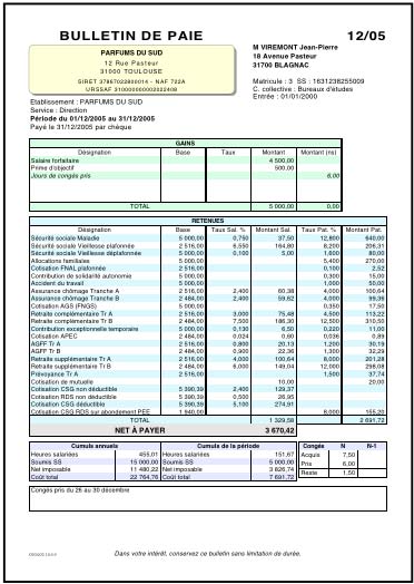 cogilog paye: un bulletin de paye