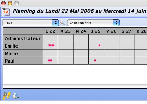 QuickBusiness: le planning