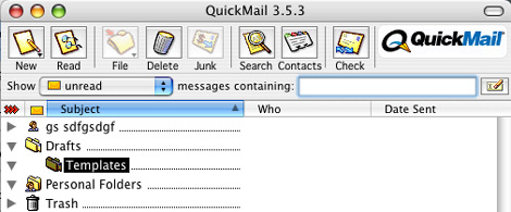 logiciel quickmail mac tri-edre