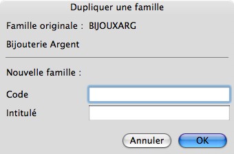 Sage Gestion Commerciale 30 v14 Mac : dupliquer une famille d'articles