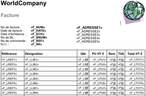 Tous Comptes Faits Entreprise: modle de facture dans Apple Pages