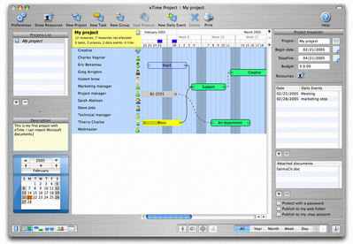 xTime Project, la gestion de Projet facile sur Mac OS X! -- 18/05/05